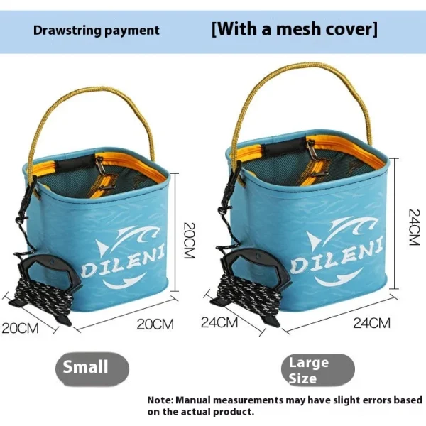 Bucket Multifunctional Foldable Fish Bucket Luya Fishing Protection Portable Wear-resistant Portable Wash 5