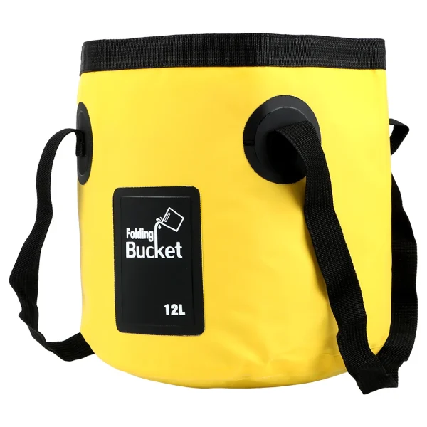 Bowl Sink Washing Bag Folding Bucket Portable Outdoor Travel Foldable Water Bucket Multifunction 12L Car Wash Bucket 4