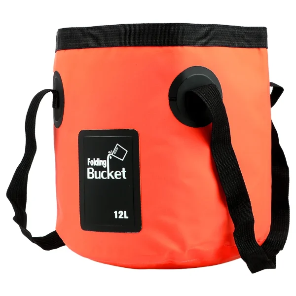 Bowl Sink Washing Bag Folding Bucket Portable Outdoor Travel Foldable Water Bucket Multifunction 12L Car Wash Bucket 5