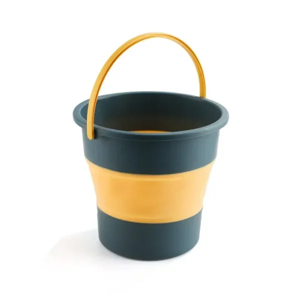 Collapsible Bucket Portable Folding Bucket Car Wash Fishing Silicone Outdoor Camping Home Folding Bucket 4.6L 5