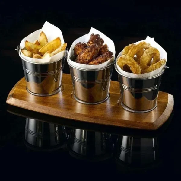 Large Galvanized Metal Buckets with Handle  12.8*11.5CM- Unique Goody Baskets, Great for Party Favors, Party Accessories 4