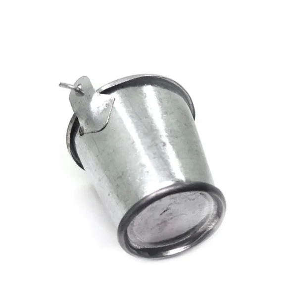 2 Pcs Mini Galvanized Buckets Tin Bucket Bucket Model Mini Garden Miniature Metal Buckets Child 5