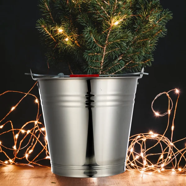 Milk Bucket Stainless Steel Household Water Beer Multi-purpose Liquid Holder Ice with Lid Cooling Thickened Pail 3