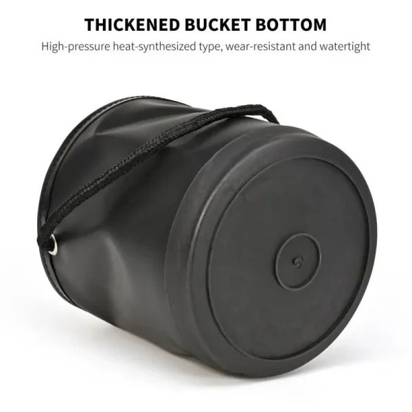Fishing Folding Bucket 4.5L Folding Camp Wash Basin Portable Wash Basin Space Saving Outdoor Waterpot Folding Bucket Water 4
