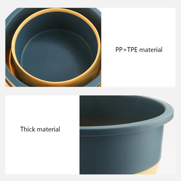 Folding Bucket Portable 10L 5L Foldable Basin Silicone Water Bucket Camping Space Saving Car Wash Buckets For Home Outdoor 5