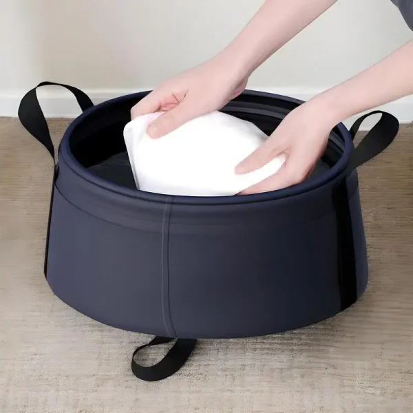 Portable Wash Basin Bucket For Cleaning Foldable Bucket Washer Washbasin Container For Kitchen Baby Foot Soaking Indoor Outdoor 4