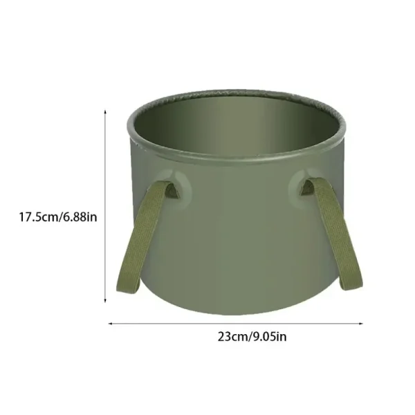1pcs Folding Water Bucket Plastic Portable Fishing Storage Container Cleaning Basin Accessory Hunting Camping Hiking 7L 5