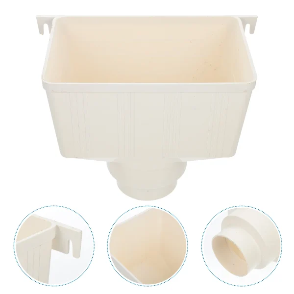 110mm Pvc Drainage Pipe Rainwater Gutter Connector Downspout Bucket Accessory Outdoor Household Merchandises Water Diverter 1