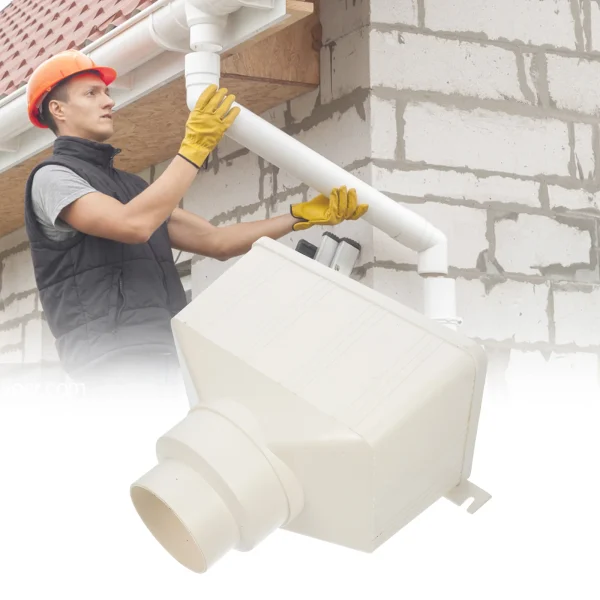110mm Pvc Drainage Pipe Rainwater Gutter Connector Downspout Bucket Accessory Outdoor Household Merchandises Water Diverter 4
