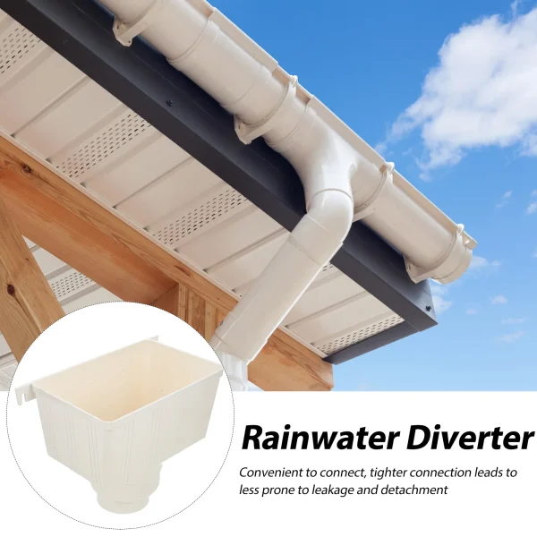 110mm Pvc Drainage Pipe Rainwater Gutter Connector Downspout Bucket Accessory Outdoor Household Merchandises Water Diverter 5