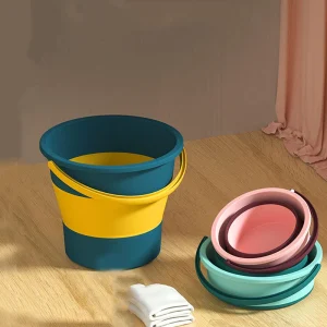 Portable Folding Washing Bucket Home Car Use Plastic Outdoor Fishing Thickened Folding Bucket 1
