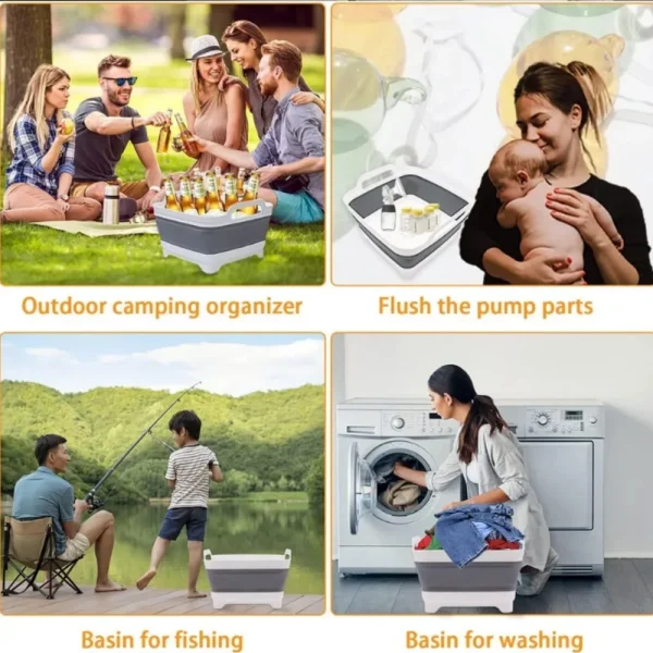 Description Report Item Features:  1.Convenient and Practical: This water bucket features a large opening that can accommodate a 5