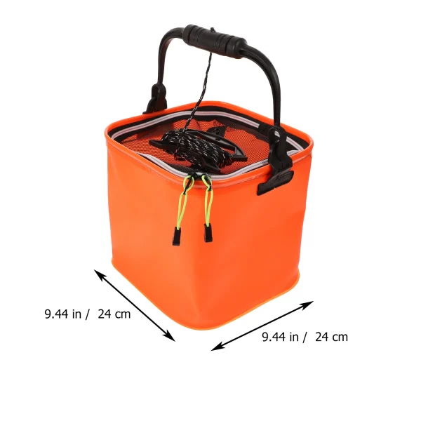 Fishing Bucket Foldable Water Container EVA Bait Holder Pail Thicken Supplies Portable Collapsible Bucket Outdoor Camping 5