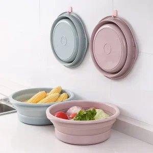 Portable Foldable Basin Folding Bucket Collapsible Basins Car Washing Fishing Outdoor Travel Bucket Vegetable Fruit Basin 1