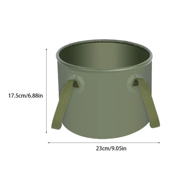 Foldable Water Bucket Portable Fishing Storage Container with Hanging Rope Cleaning Basin Camping Picnic Hiking 6