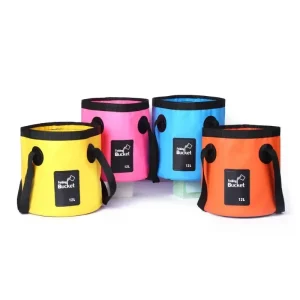 12L Portable Bucket Water Storage Bag Storage Bag Waterproof Water Bag Fishing Folding Bucket Camping Hiking Outdoor Travel 1