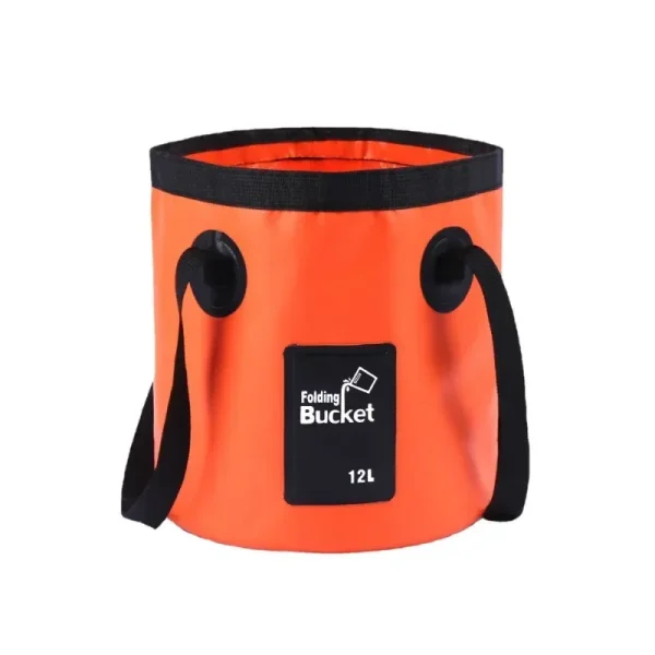 12L Portable Bucket Water Storage Bag Storage Bag Waterproof Water Bag Fishing Folding Bucket Camping Hiking Outdoor Travel 3