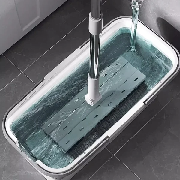 Easy To Carry Rectangular Foldable Mop Bucket Large Reusable Laundry Barrel Silicone Space-Saving Washing Basin Home 3
