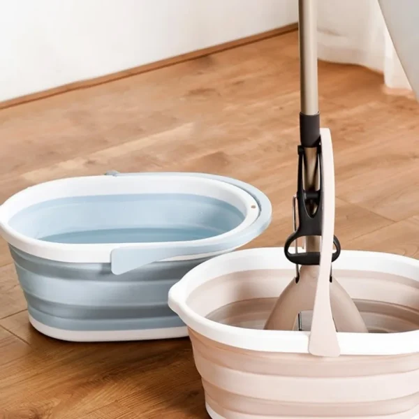 Portable Folding Water Bucket High Temperature Resistance Space Saving Collapsible Wash Basin Multifunctional High-capacity 4