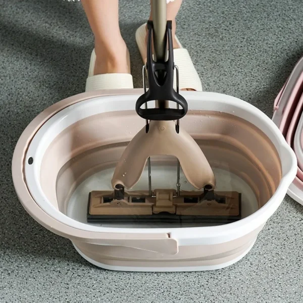 Portable Folding Water Bucket High Temperature Resistance Space Saving Collapsible Wash Basin Multifunctional High-capacity 5