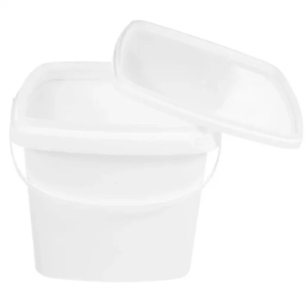 1L Plastic Bucket With Handle Lid Multi Functional Water Ice Milk Storage Bucket For Garden Dorm Portable Sturdy 2