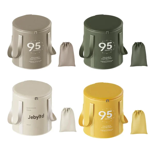 foot bath bucket, collapsible foot basin, heat-insulating camping bucket, 1