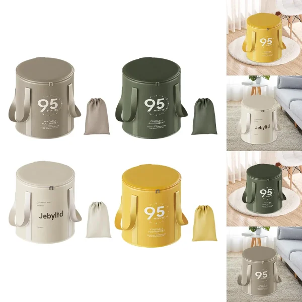foot bath bucket, collapsible foot basin, heat-insulating camping bucket, 4