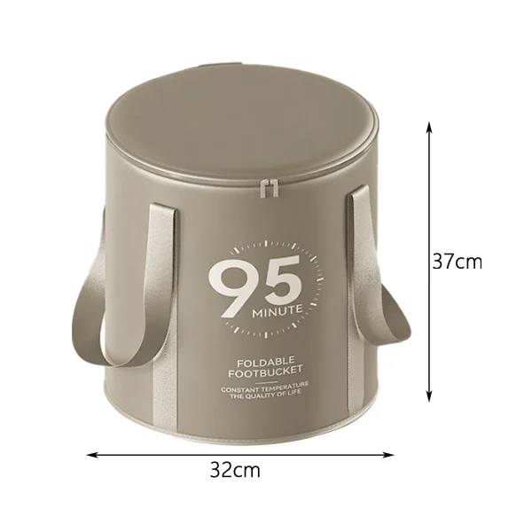 foot bath bucket, collapsible foot basin, heat-insulating camping bucket, 6