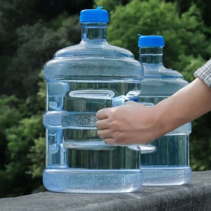 1pc Portable Water Bucket Handle Container Pail Bottle Containers Purified Heat Resistant Storage Bucket Safe Healthy PC Plastic 1