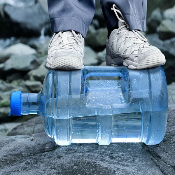 1pc Portable Water Bucket Handle Container Pail Bottle Containers Purified Heat Resistant Storage Bucket Safe Healthy PC Plastic 2