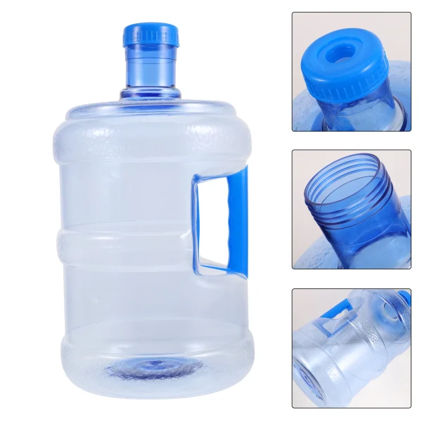 1pc Drinking Water Bucket PC Material Handle Heat Resistant Multifunctional Storage Home Use Purified Plastic 2