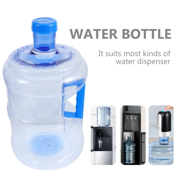 1pc Drinking Water Bucket PC Material Handle Heat Resistant Multifunctional Storage Home Use Purified Plastic 3
