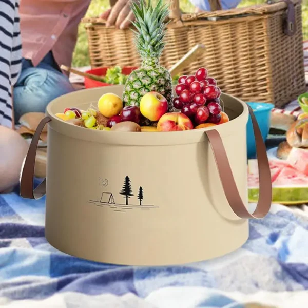 Car Wash Bucket Portable Beach Bucket Lightweight High-Density Water Container Wash Basin For Cleaning Gardening 4