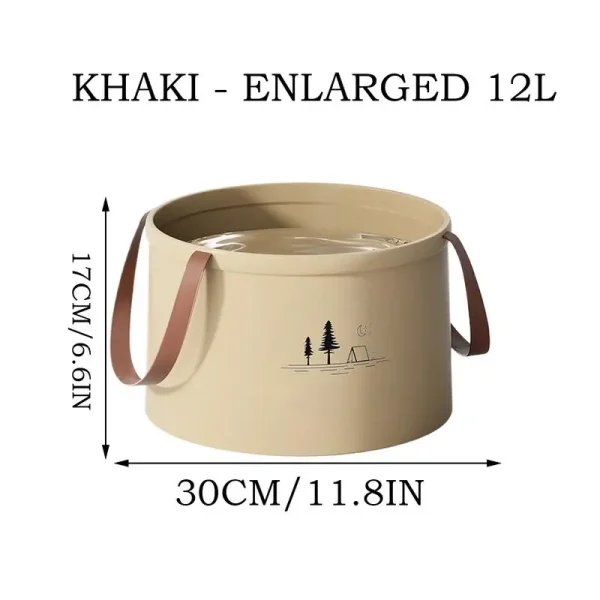 Car Wash Bucket Portable Beach Bucket Lightweight High-Density Water Container Wash Basin For Cleaning Gardening 6