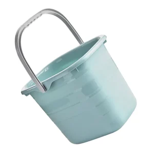 Plastic 11L Blue Small Square Bucket with Handle for Home Cleaning Bathing Water Storage Durable Multipurpose Bucket 1