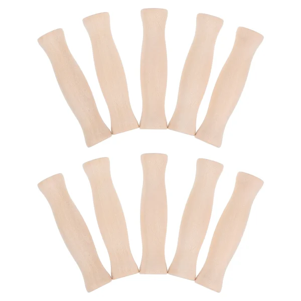 10 Pcs Bucket Handle Wooden Grip Replacement Comfortable Ergonomic Solid Handles Longlasting Water Bucket Accessories 3
