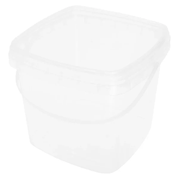 Plastic Bucket Clear Square Container with Lid Gallon CAR WASH Basin Pp Lightweight Outdoor Food Storage Leakproof Design 4