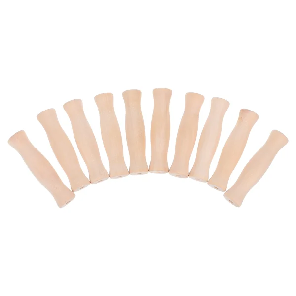 10 Pcs Bucket Handle Wooden Grips Water Buckets Carrying Pails Kitchen Utensils Ergonomic Solid Wood Longlasting 1