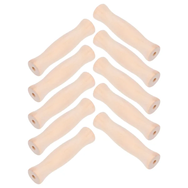 10 Pcs Bucket Handle Wooden Grips Water Buckets Carrying Pails Kitchen Utensils Ergonomic Solid Wood Longlasting 3