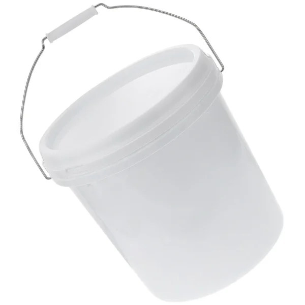Plastic Bucket with Lid 5L Sealed Barrel Airtight Paint Gallon Small Food Grade Pet Storage Containers Practical Home Use 3