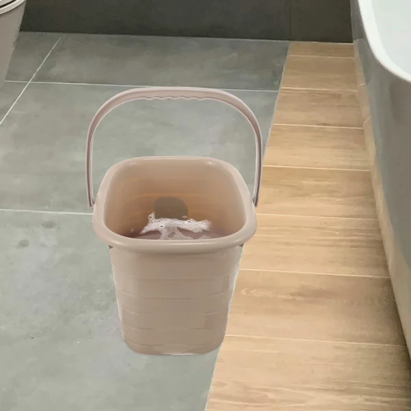 Plastic 11L Bowl Mop for Cleaning Home Bath Small Bucket With Handle Water Storage Portable Small Bucket with Handle 1