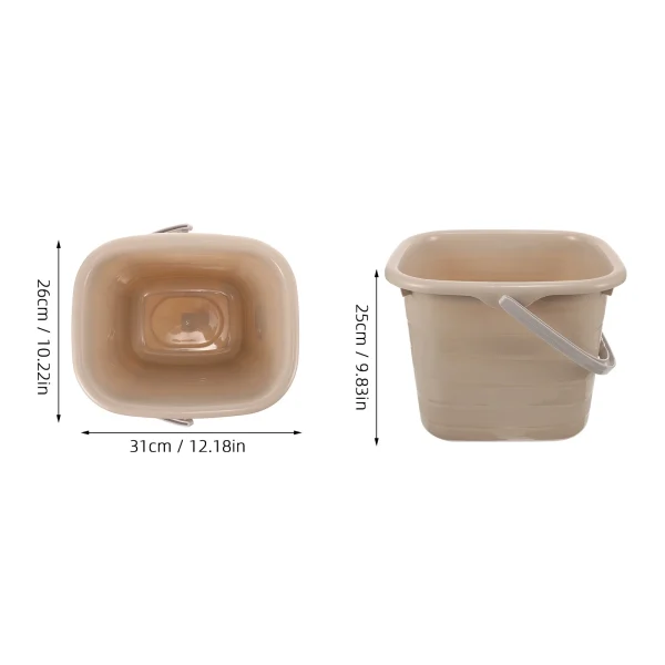 Plastic 11L Bowl Mop for Cleaning Home Bath Small Bucket With Handle Water Storage Portable Small Bucket with Handle 2