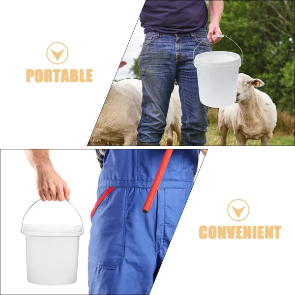 Plastic Bucket Thickened Large Capacity Durable Versatile Use Portable Wear Resistant Household Office Factory Water 4