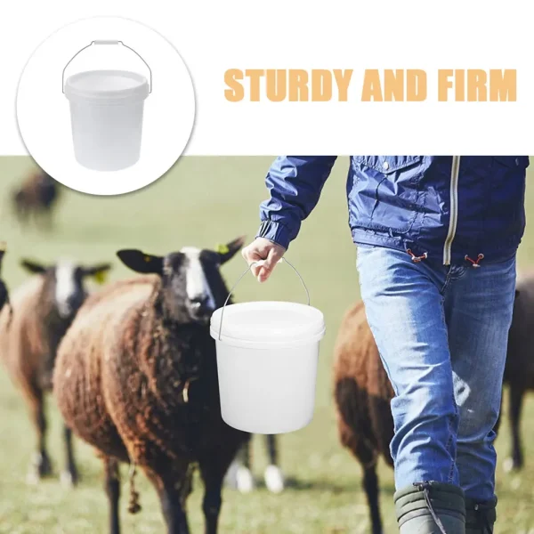 Plastic Bucket Thickened Large Capacity Durable Versatile Use Portable Wear Resistant Household Office Factory Water 6