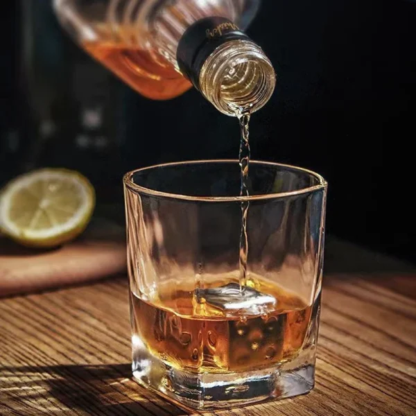 235ml 2pcs Set Classic Beer Glass Transparent Drinkware Thick Bottomed Whiskey Glass Party Cocktail Scotch Brandy Bacardi Cups 3