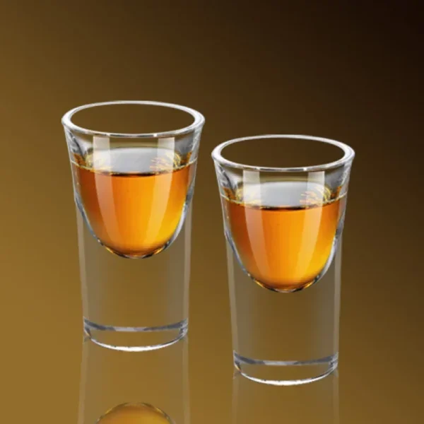 1pcs Shot Glass Spirits Cup 15ml Thickened Bottom Strong Liquor Bullet Cup Baijiu Small Cup Drinkware Transparent Glass Cups 3
