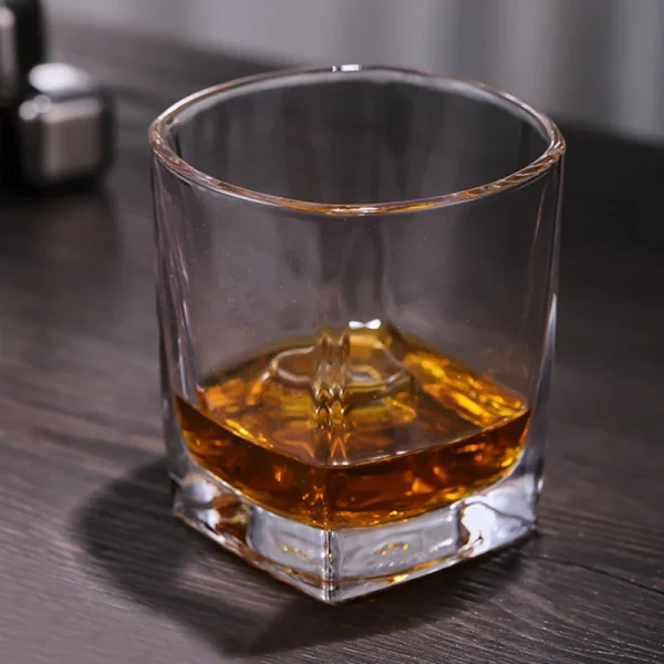 235ml 4pcs Set Beer Brandy Foreign Wine Glasses European Crystal Whiskey Glass Transparent Drinkware Liquor Goblet Beverage Cup 2