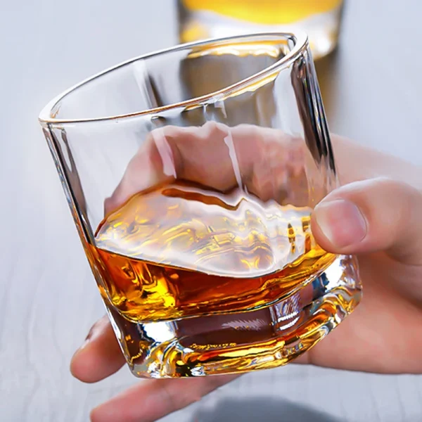 235ml 4pcs Set Beer Brandy Foreign Wine Glasses European Crystal Whiskey Glass Transparent Drinkware Liquor Goblet Beverage Cup 3