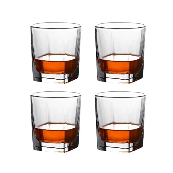 235ml 4pcs Set Beer Brandy Foreign Wine Glasses European Crystal Whiskey Glass Transparent Drinkware Liquor Goblet Beverage Cup 5