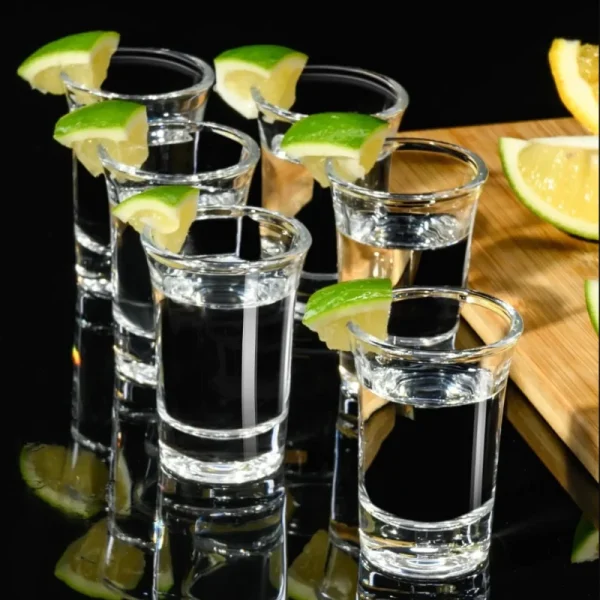 6pcs Wine Cups Set 31ml Spirits Cup Wedding Glasses Whiskey Cocktail Mugs Transparent Liquor Glass Family Gathering Drinkware 3